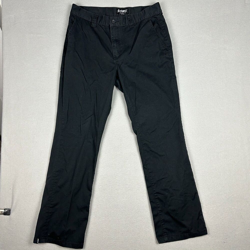 Altamont Mens Size 36 1/989 Classic Straight Fit Chino Pants Black Casual